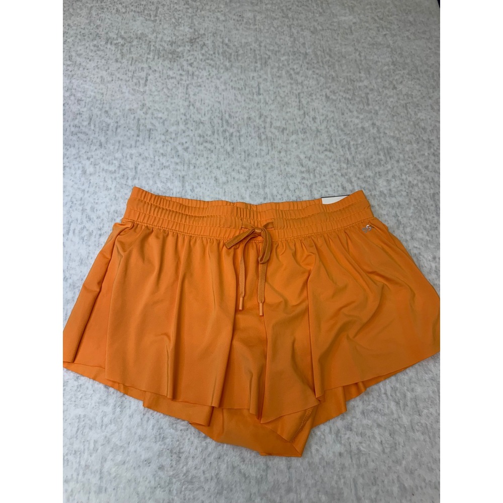 DSG Womens High-Rise Flutter Short 3 Inch Vintage Orange Small NWT DAW15200